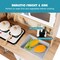 Costway Wooden Kids Pretend Kitchen Playset Cooking Play Toy w/ Utensils & Sound